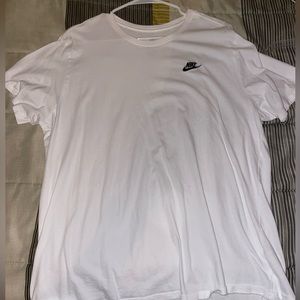 White NIKE Tee